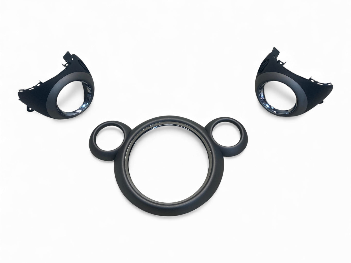 Mini Countryman Paceman Anthracite w/ Chrome Dash Trim Set 2011-2016 R60 R61 522