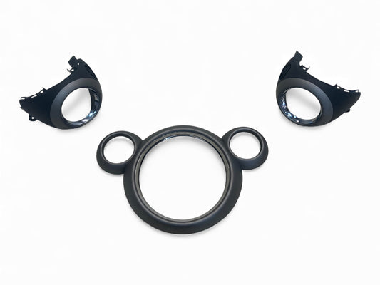 Mini Countryman Paceman Anthracite w/ Chrome Dash Trim Set 2011-2016 R60 R61 522