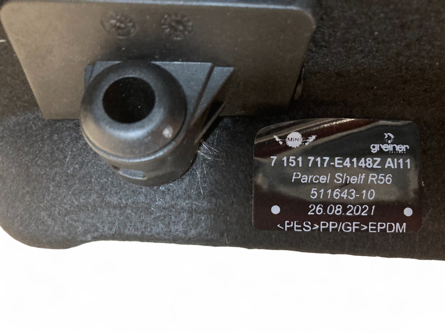 Mini Cooper Rear Window Shelf Cargo Cover NEW 51467151717 07-13 R56