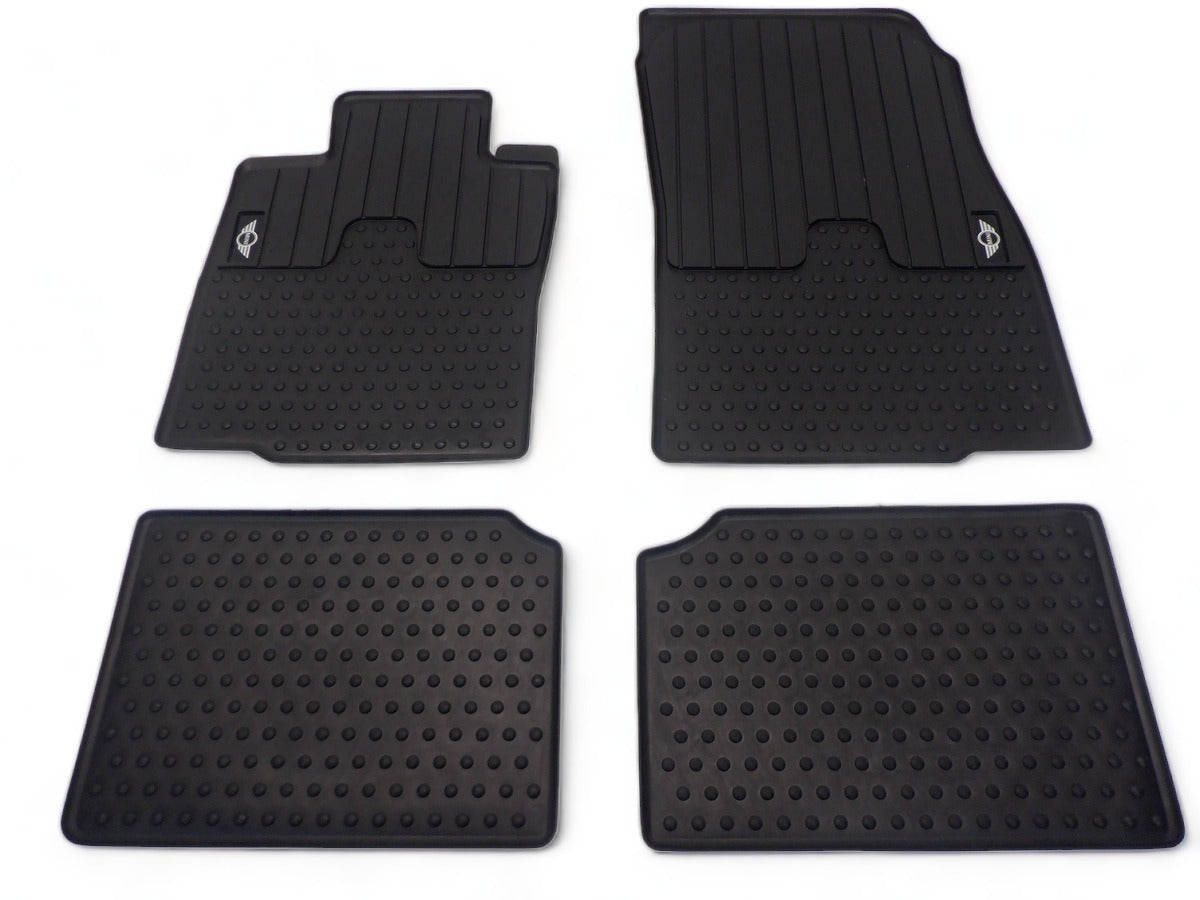 Mini Countryman Rubber Floor Mat Set New OEM 51472181808 51472181810 11-16 R60 R61
