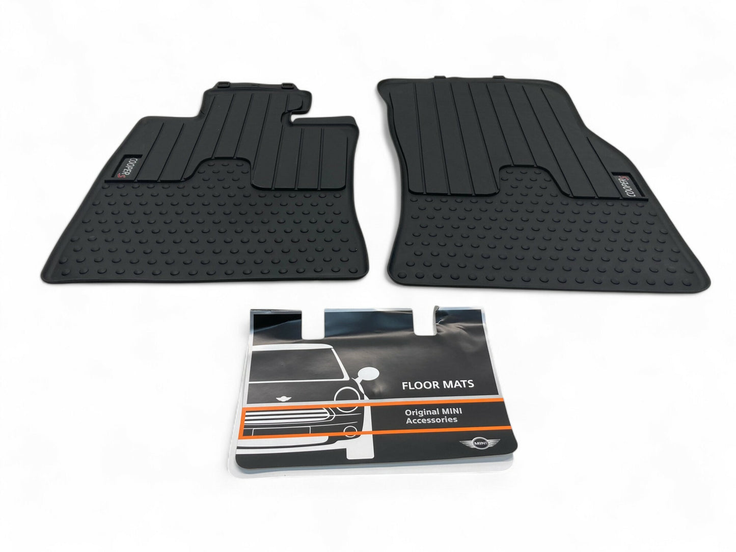 Mini Cooper S All-Weather Rubber Front Floormats NEW 51472243908 07-15 R5x