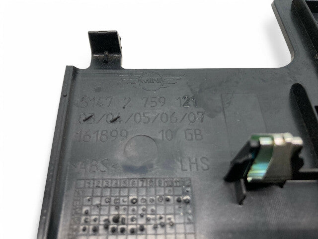 Mini Cooper Trunk Partition Lower Left Speaker Trim 51472759121 R58 R59