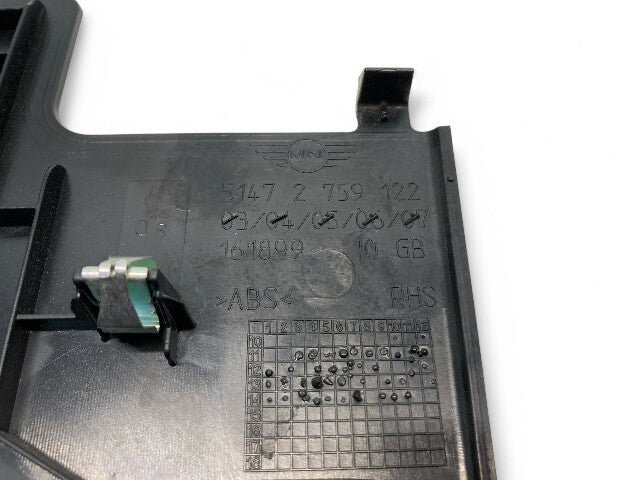 Mini Cooper Trunk Partition Lower Right Speaker Trim 51472759122 R58 R59