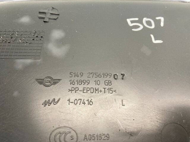 Mini Cooper Clubman Left Rear Door Trim Panel 51492756199 2008-2014 R55 507