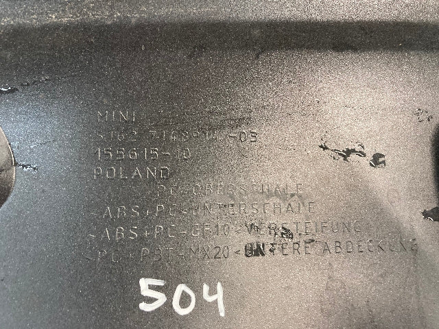 Mini Cooper S JCW Hatchback Rear Spoiler Black 51622753758 R56 504