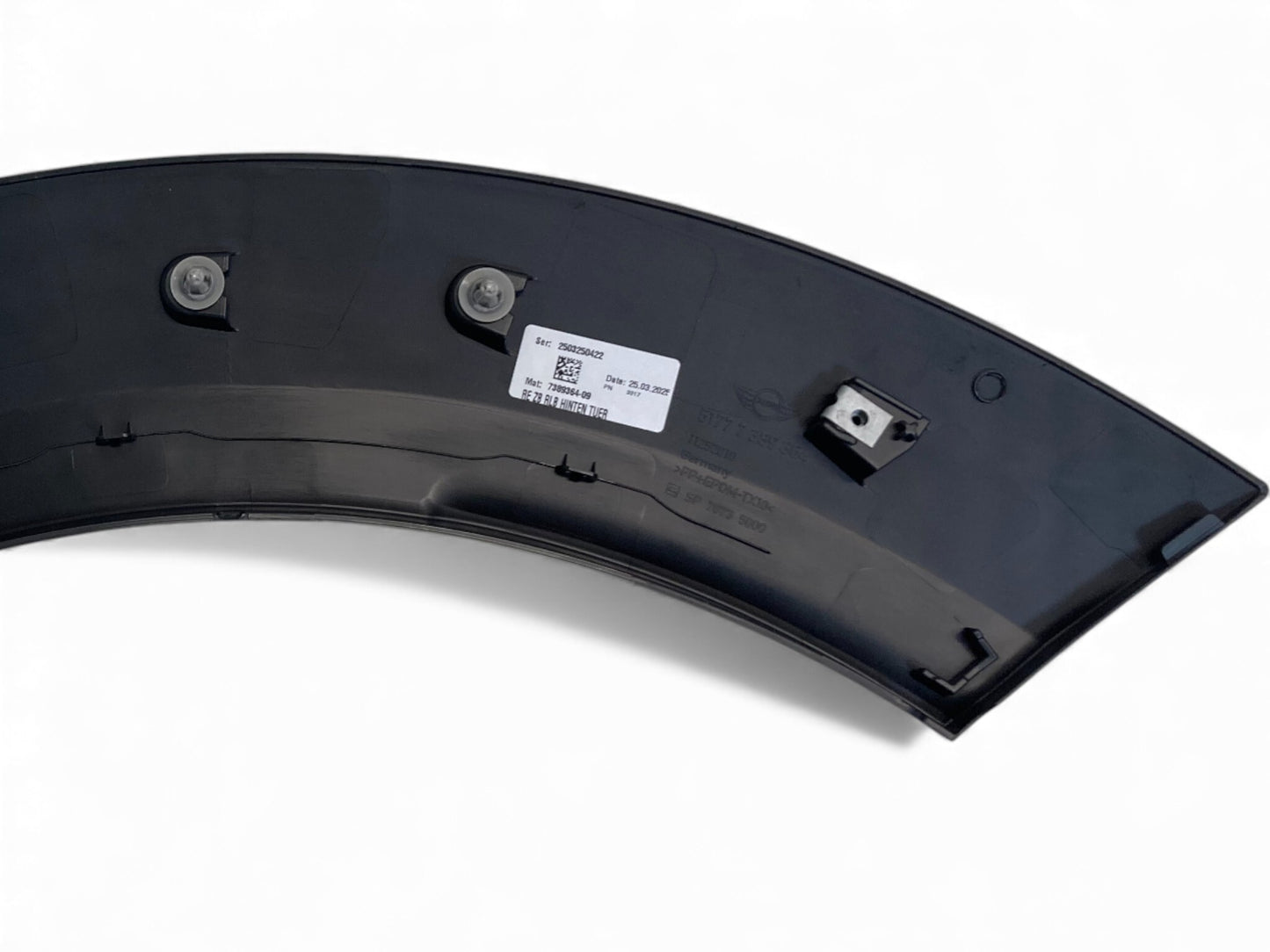 Mini Cooper Right Rear Fender Wheel Arch Trim NEW OEM 51777389364 17-24 F60