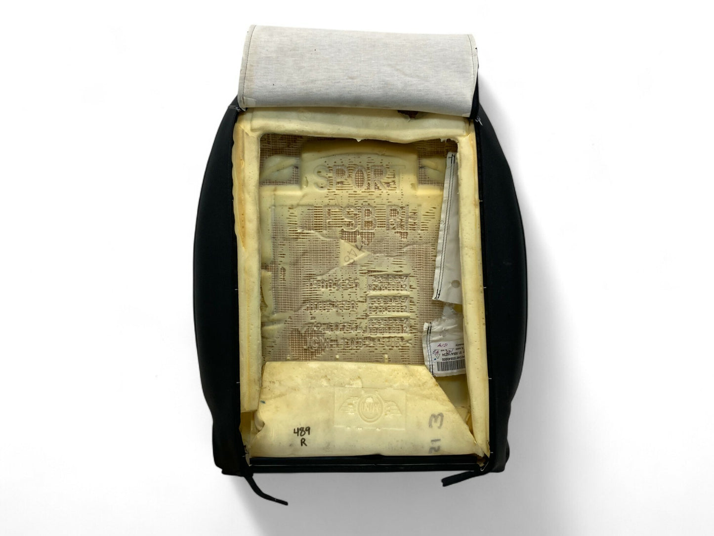 Mini Cooper Right Backrest Seat Cushion K9E1 Non-Heated 2011-2015 R5x 389