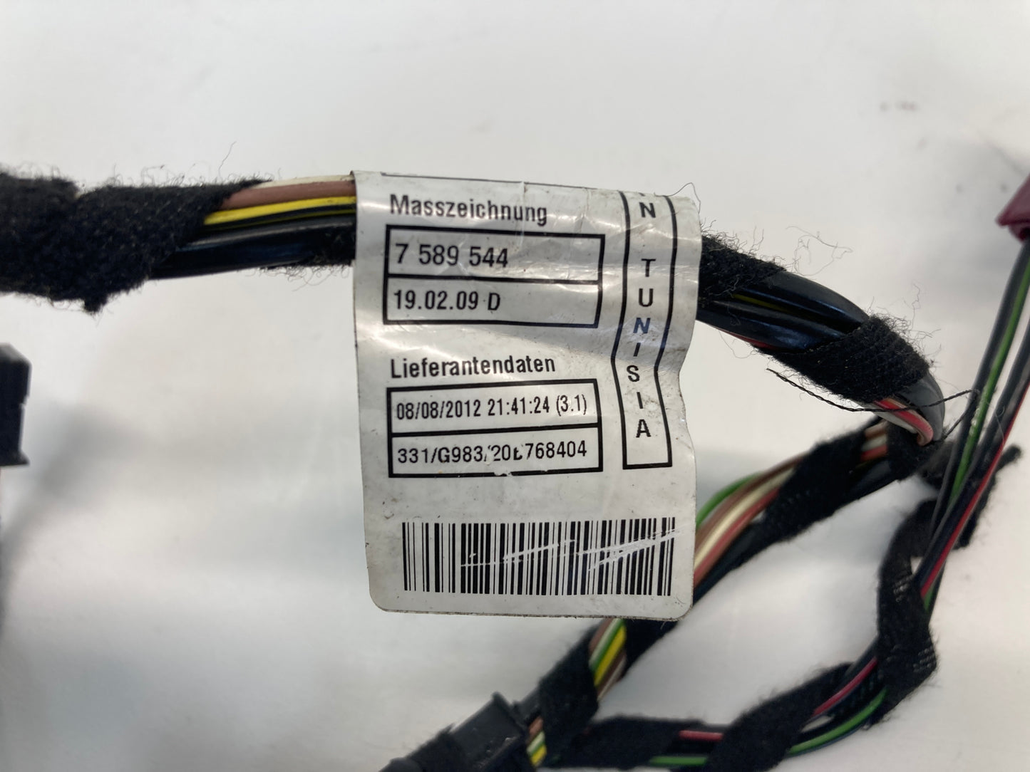 Mini Cooper Convertible Top Wire Harness and Sensors 54347589546 09-15 R57