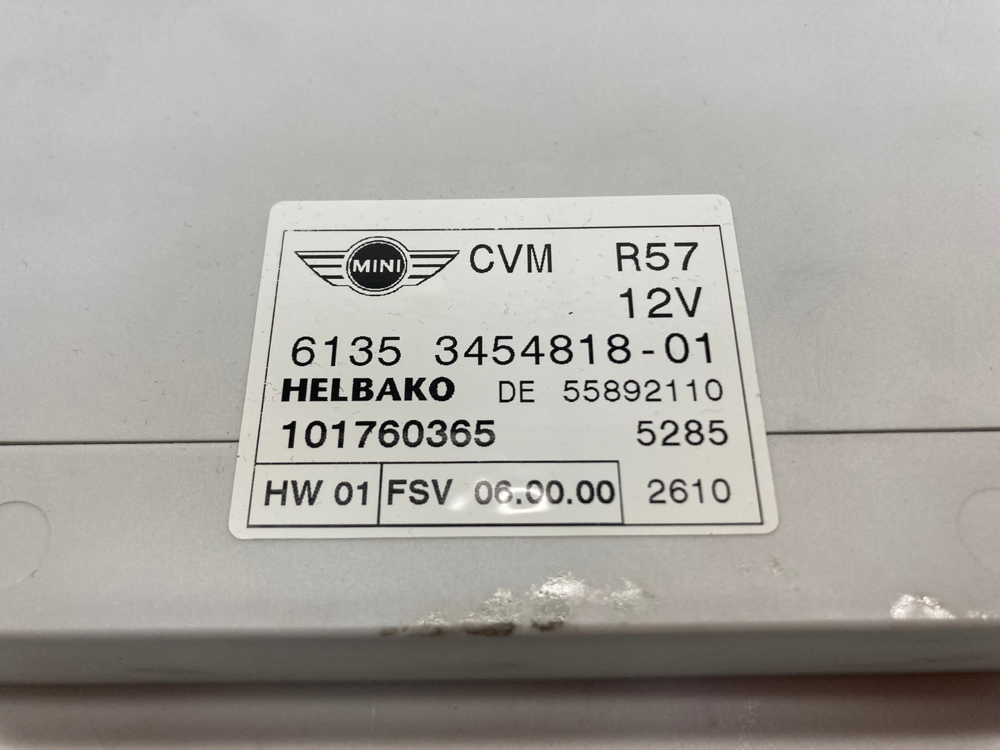 Mini Cooper Convertible Top Module CVM ECU 61313454818 09-15 R57