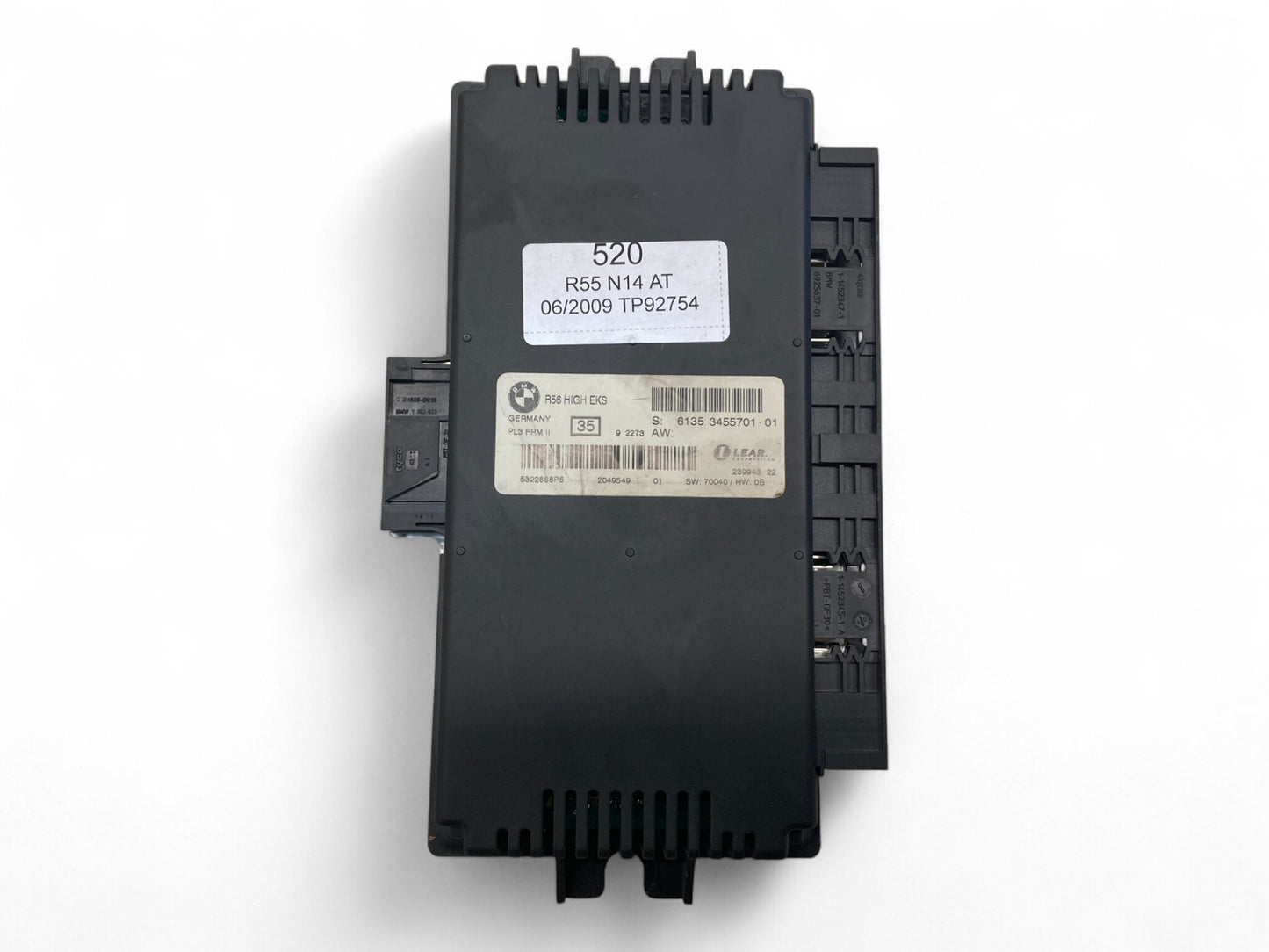 Mini Cooper Cabrio Footwell Control Module FRM 2 61353455701 09-10 R55 520