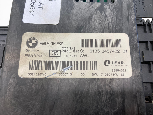 Mini Cooper Footwell Control Module FRM 3 61353457402 2011-2015 R57 555