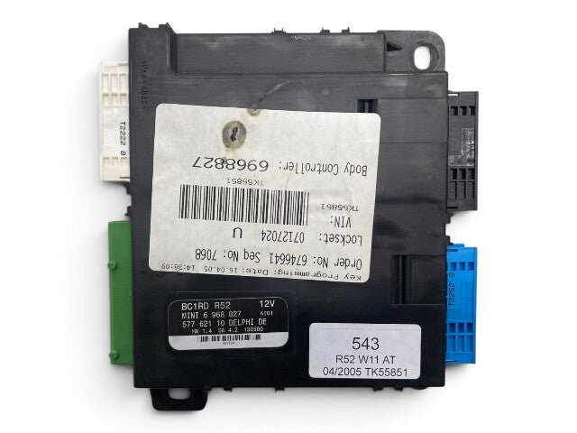 Mini Cooper Body Control Module BCM AT 61356968827 2005-2008 R52 543