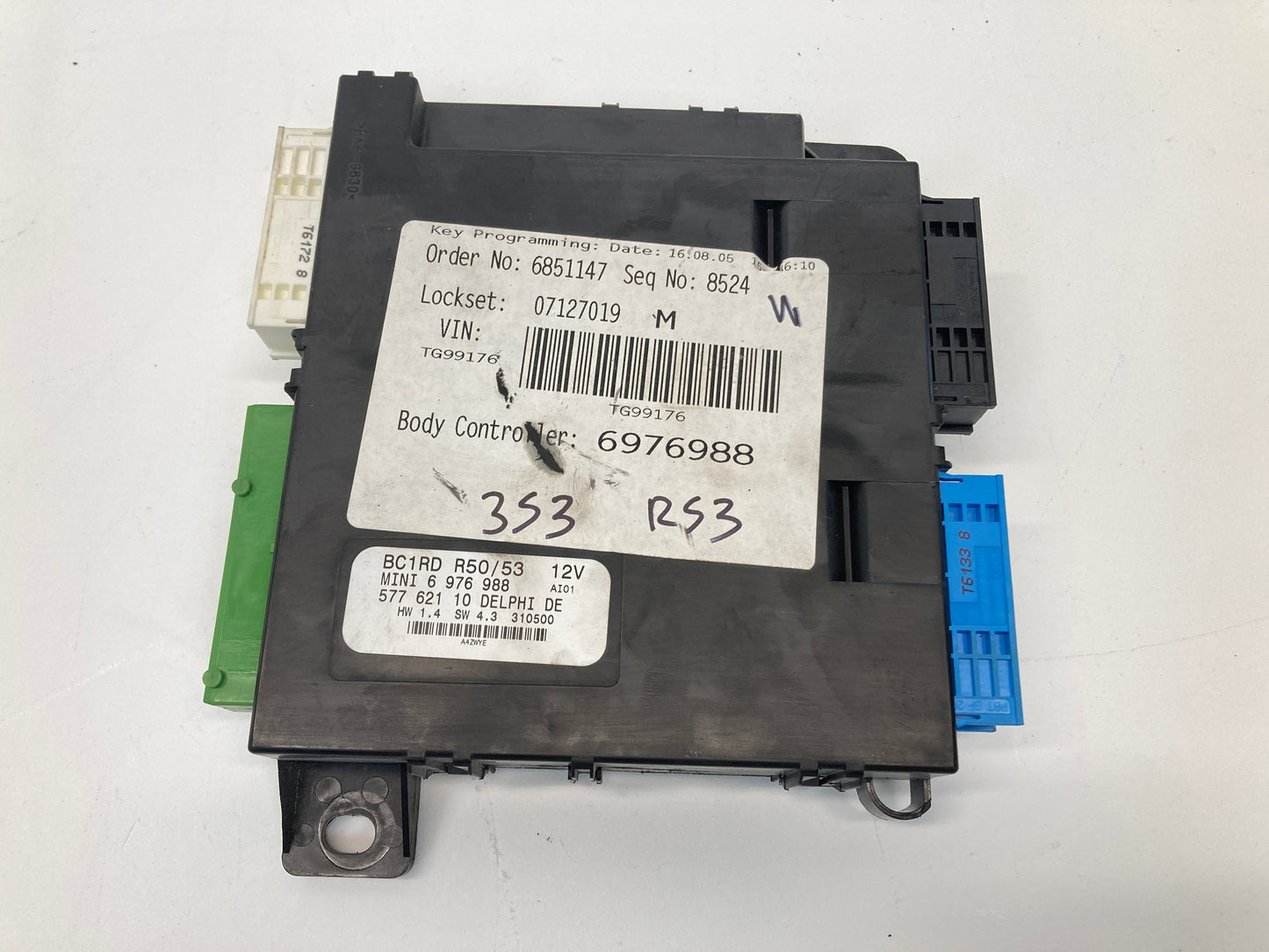 Mini Cooper Body Control Module BCM AT 61356976988 02-06 R53 CLR53A