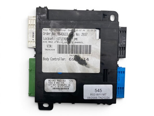 Mini Cooper Body Control Module BCM MT 61356982114 2002-2006 R53 545