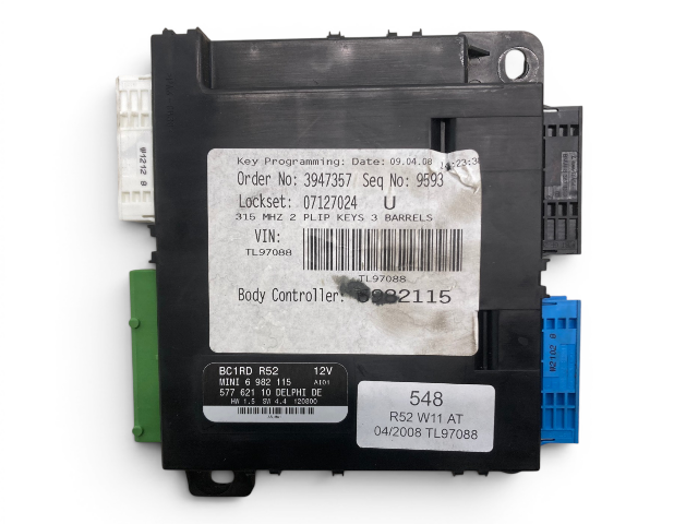 Mini Cooper Body Control Module BCM AT 61356982115 2005-2008 R52 548