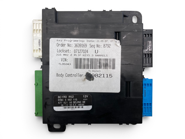 Mini Cooper Body Control Module BCM AT 61356982115 2005-2008 R52 549