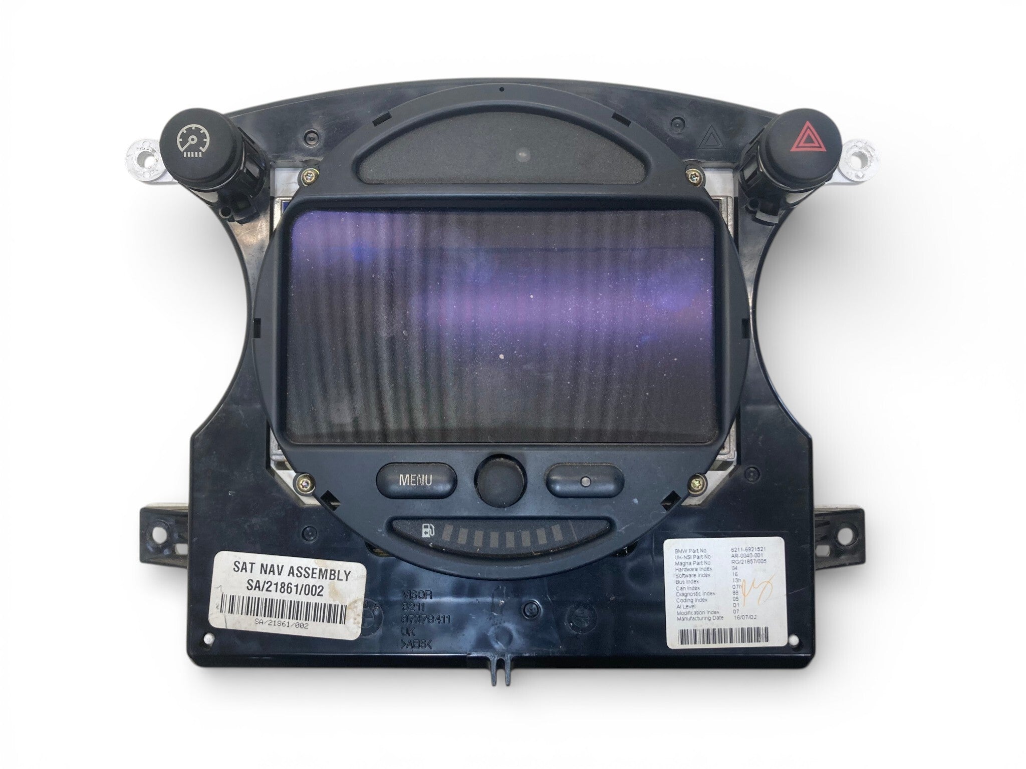 Mini Cooper GPS Navigation Cluster Screen 62109126994 2002-2008 R50 R5 ...