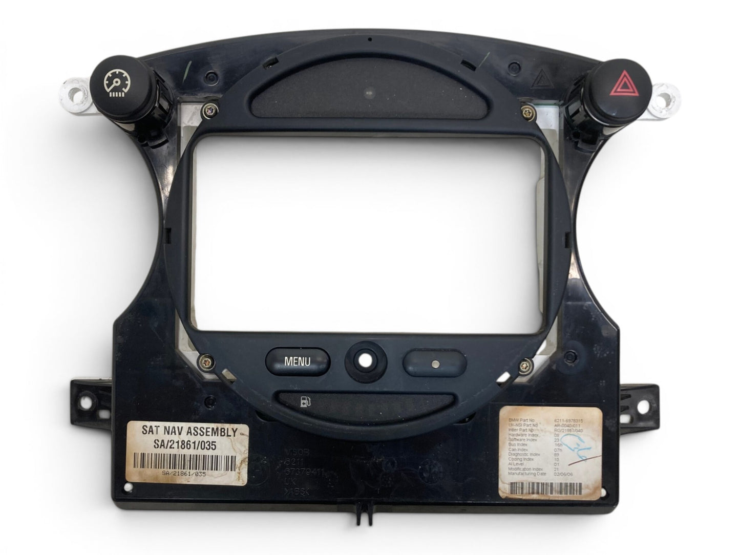 Mini Cooper GPS Navigation Front Cover and Cluster 62109126994 02-08 R50 R52 R53 540