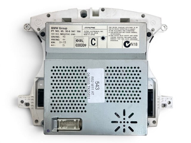 Mini Cooper GPS Navigation Cluster Screen 62109126994 2002-2008 R50 R52 R53 543