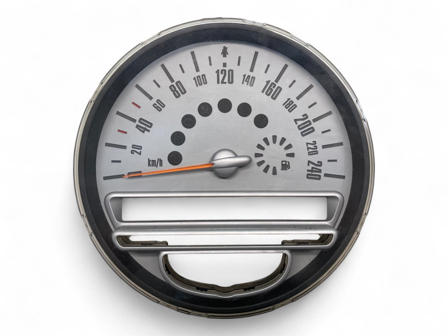 Mini Cooper Speedometer Silver Trim 240KM/H 62109136195 07-10 R55 R56 R57