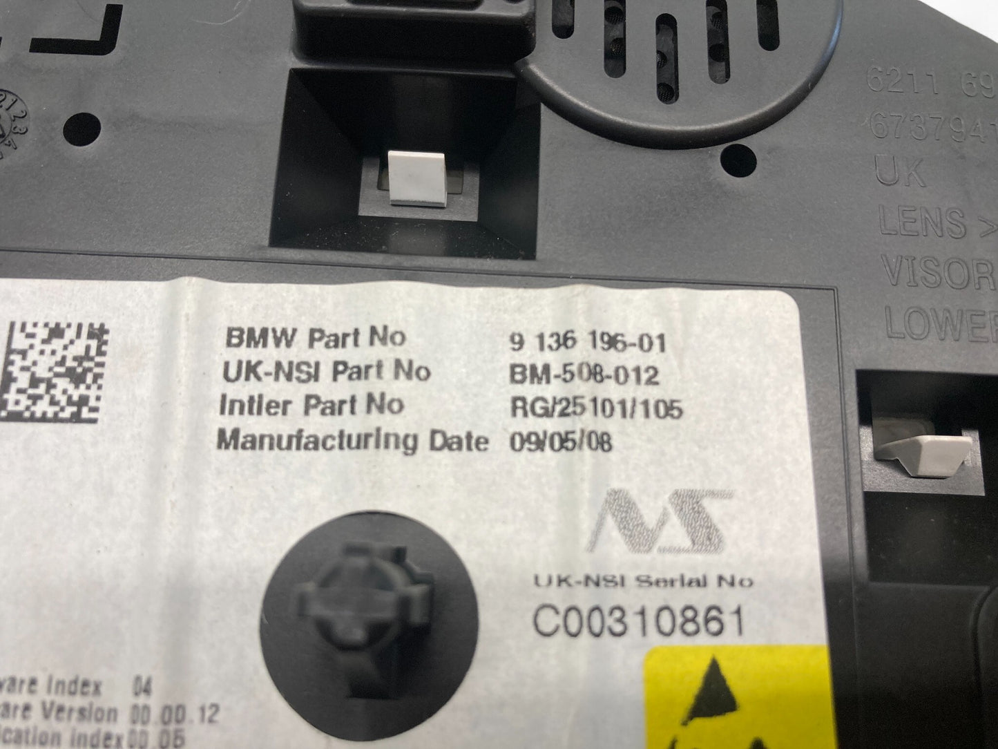 Mini Cooper Speedometer Silver Trim 150 MPH 62109136196 07-10 R55 R56 R57