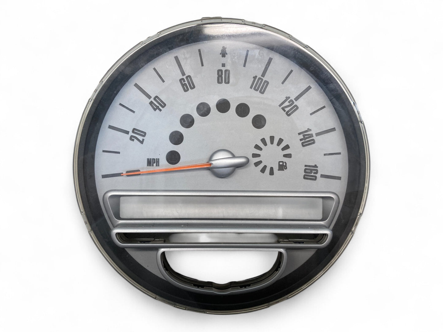 Mini Cooper Speedometer Silver Trim 160MPH DTC 62109180142 07-10 R55 R56 R57