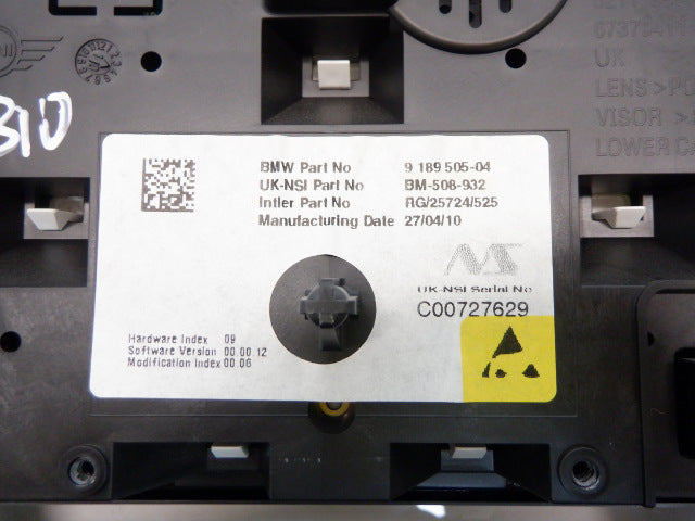 Mini Cooper Speedometer Silver Trim 240KM/H 62109136195 07-10 R55 R56 R57