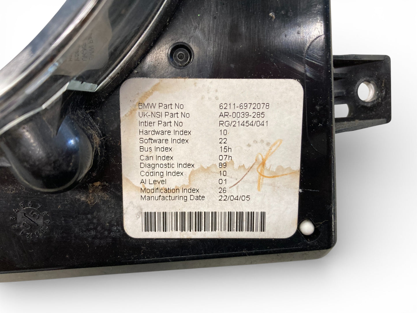 Mini Cooper Speedometer 139k 62116932508 2002-2008 R50 R52 R53 526