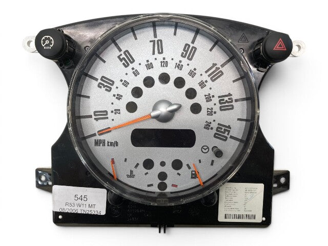 Mini Cooper Speedometer 230k 62116932508 2002-2008 R50 R52 R53 545