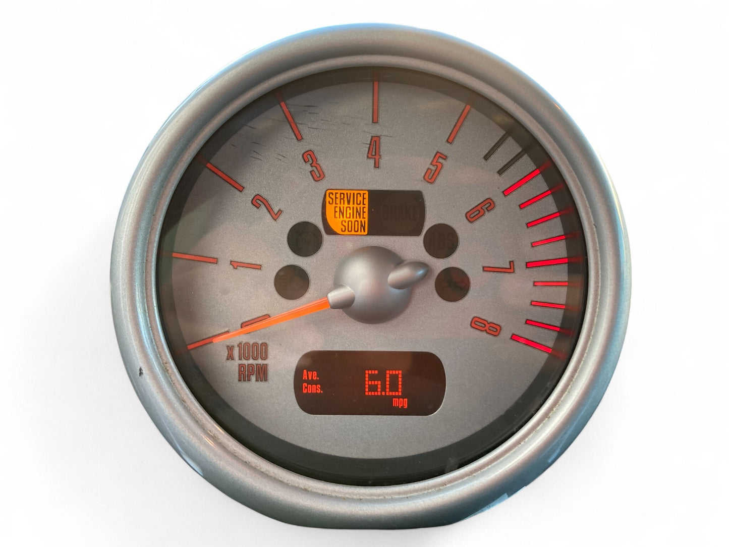 Mini Cooper Tachometer RPM Silver 62116936295 02-08 R50 R52 R53 CLR50