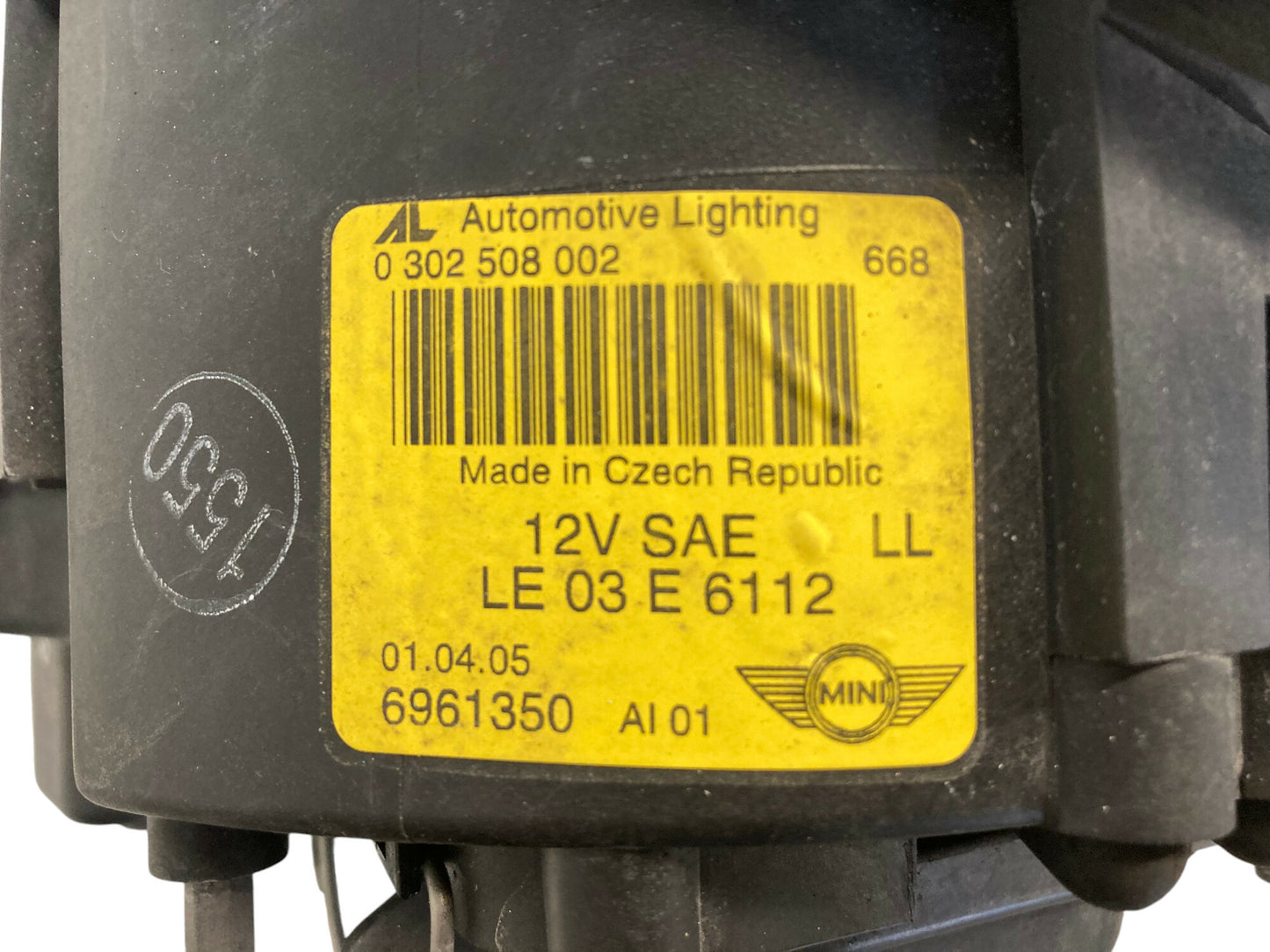 Mini Cooper Right Headlight Halogen 63127198734 05-08 R50 R52 R53 465