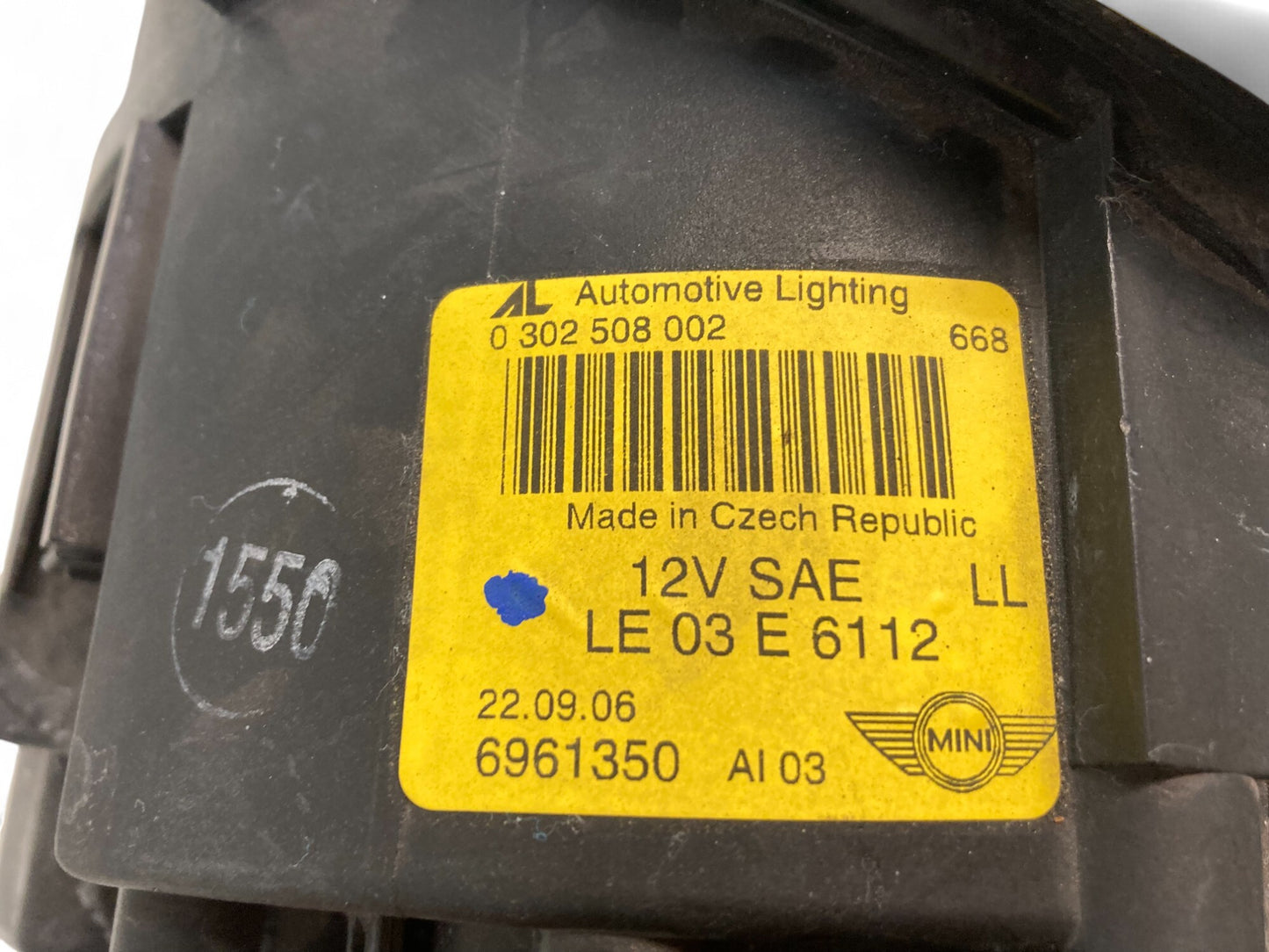 Mini Cooper Right Headlight Halogen 63127198734 2005-2008 R50 R52 R53 495