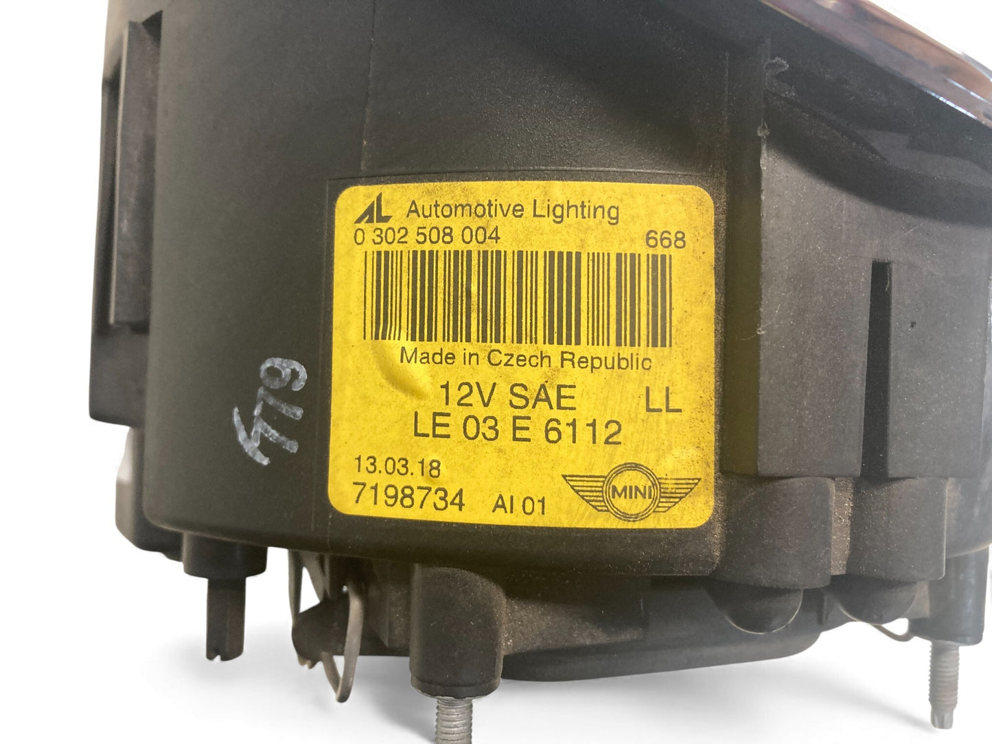 Mini Cooper Right Headlight Halogen 63127198734 2005-2008 R50 R52 R53 523