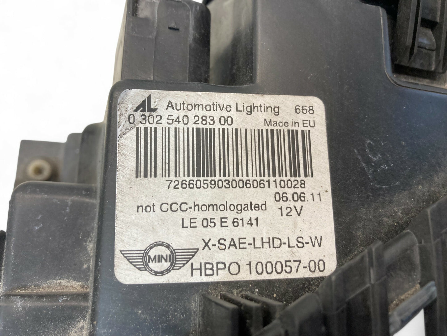 Mini Cooper Left Headlight Xenon Adaptive w/ White Sig 63127292057 11-15 R5x 492