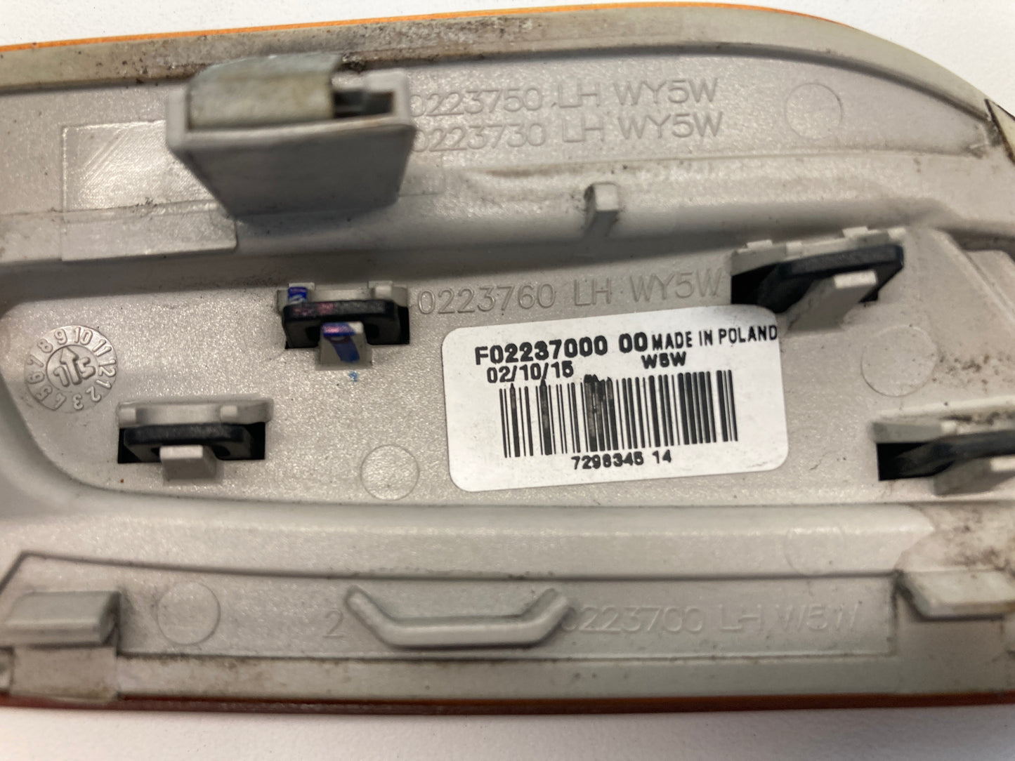 Mini Cooper Left Additional Turn Signal Scuttle 63137298345 F55 F56 F57