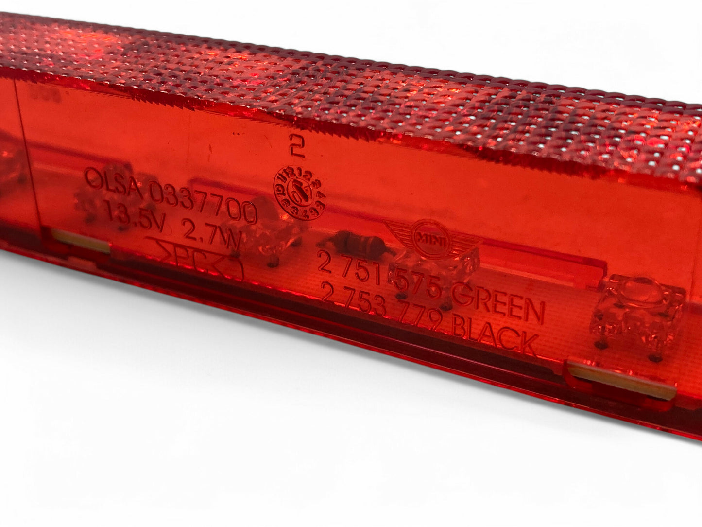 Mini Cooper Hatchback Third Brake Light Stop Lamp 63212751575 07-08 R56 R60
