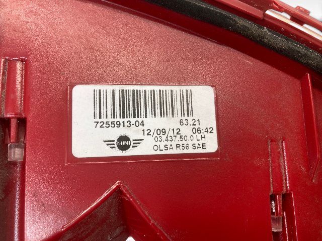 Mini Cooper Left Rear Taillight 63217255913 2011-2015 R56 R57 R58 R59 553