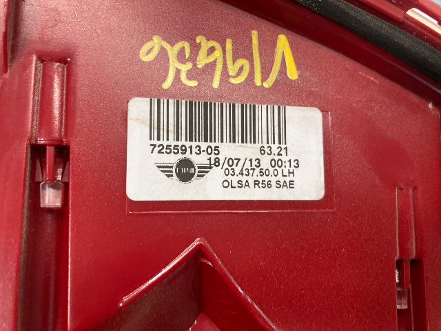 Mini Cooper Left Rear Taillight 63217255913 2011-2015 R56 R57 R58 R59 559