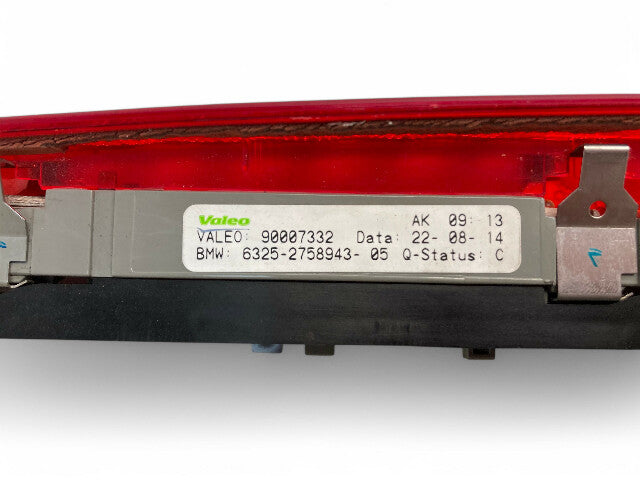 Mini Cooper Roadster Third Brake Light Stop Lamp 63252758943 12-15 R59