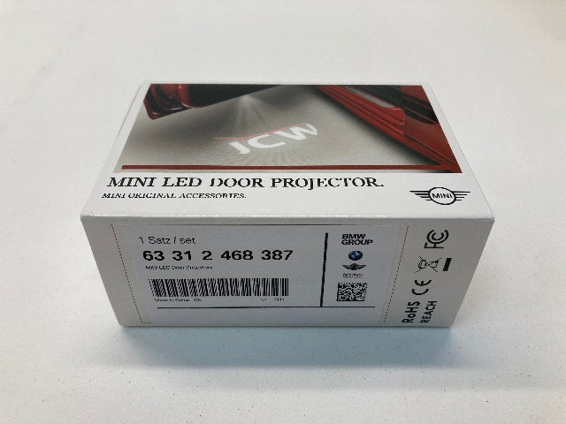 Mini Cooper LED Door Projectors NEW 63312468387 R5x R6x F5x F60