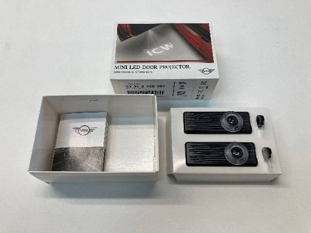 Mini Cooper LED Door Projectors NEW 63312468387 R5x R6x F5x F60