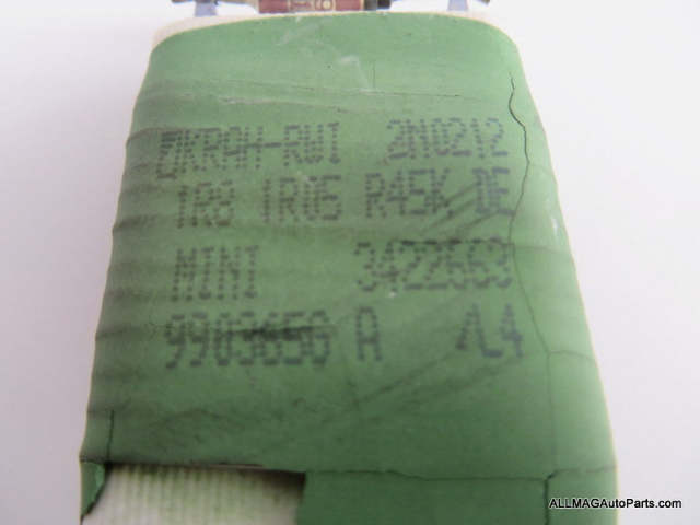 Mini Cooper AC Blower Motor Resistor Manual Climate Control 07-13 64113422663 R5x R6x