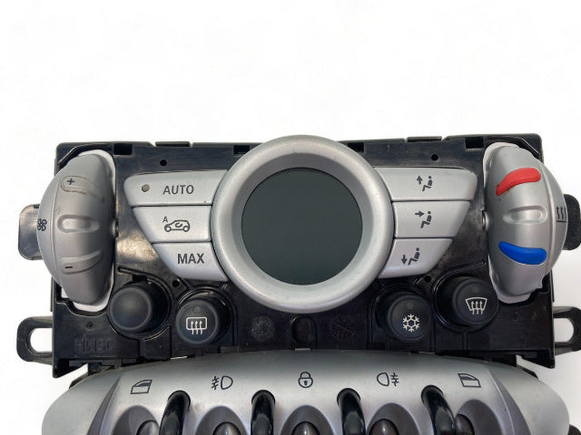 Mini Cooper AC Control Panel Auto without Heated Seats 64113455300 07-10 R55 R56