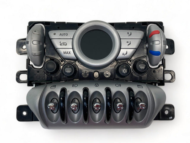 Mini Cooper AC Control Panel Auto without Heated Seats 64113455300 07-10 R55 R56