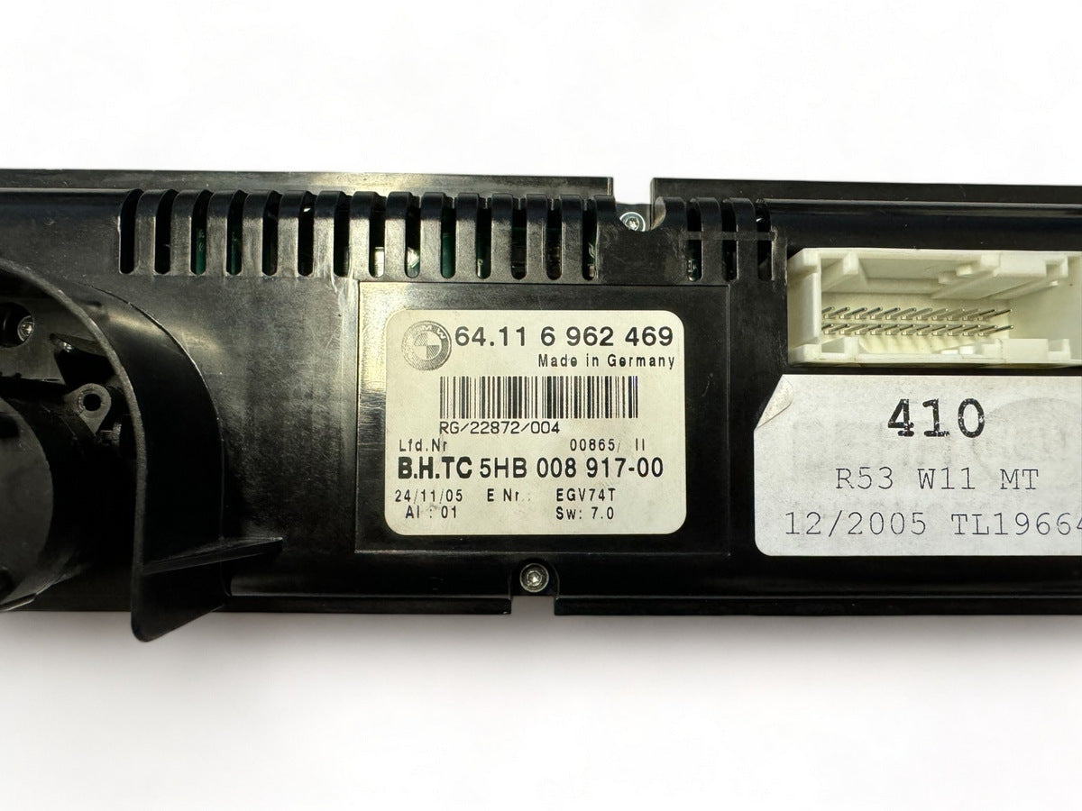 Mini Cooper AC Automatic Temperature Control Panel 64116962469 04-08 R50 R52 R53