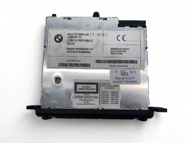 Mini Cooper Boost Radio AM/FM/CD 65129136412 2002-2008 R50 R52 R53 493