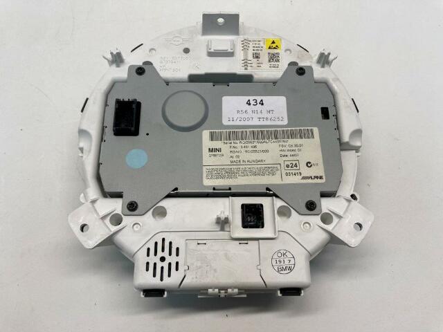 Mini Cooper Navigation Screen Display and Trim 65509278279-62109306251 07-15 R5x R6x 434