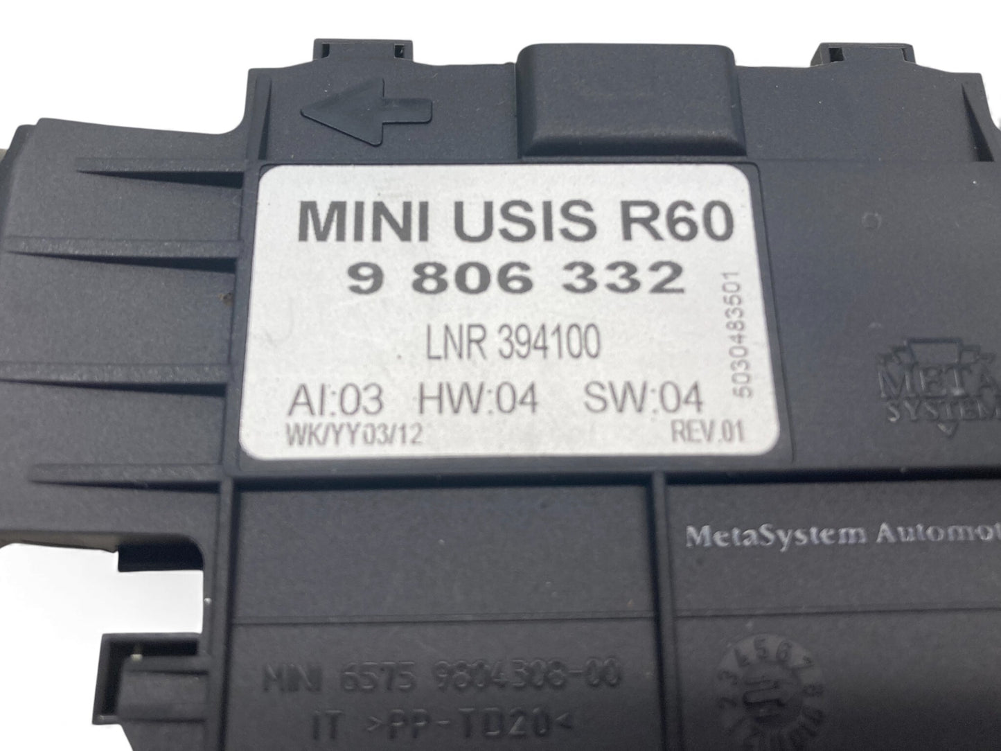 Mini Cooper Ultra Sonic Module 65759806332 2011-2017 R60 R61