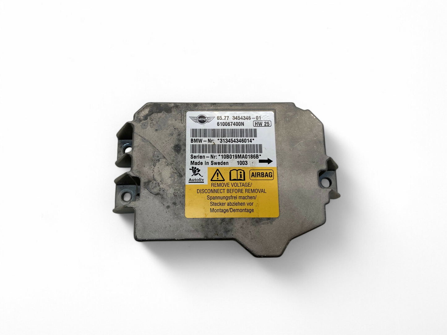 Mini Cooper Airbag Control Module 65779812297 2007-2015 R56 R55 R58 R6x