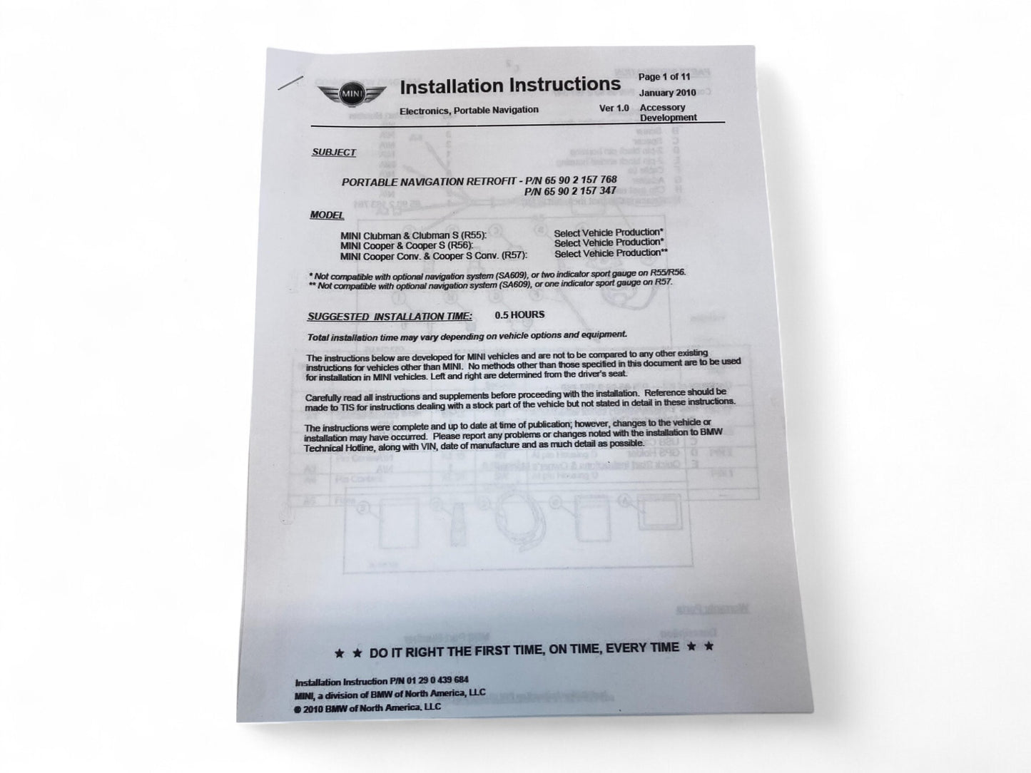 Mini Cooper Garmin Portable Navigation OEM 65902157768 2007-2015 R56 R55 R57 498